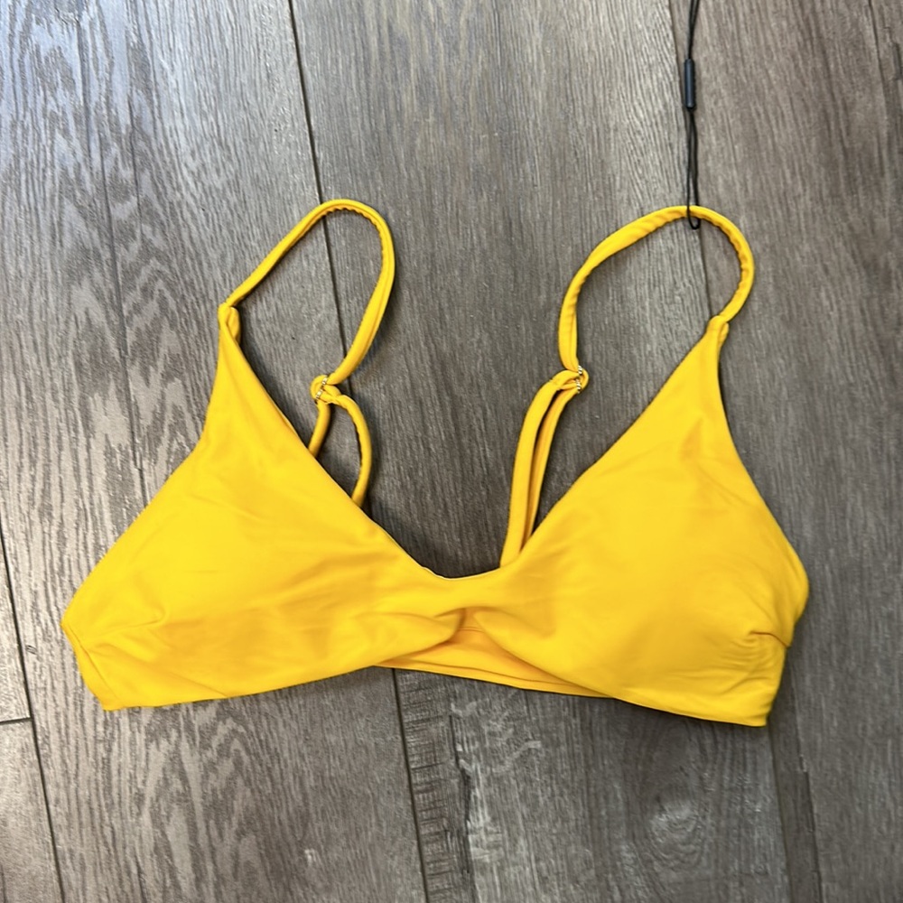 Zaful Yellow Swim Top size small